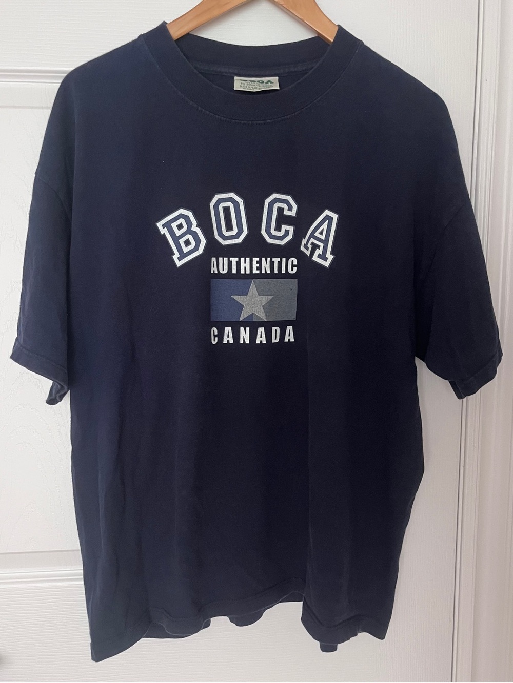 Boca Vintage Navy Men’s Graphic T-Shirt